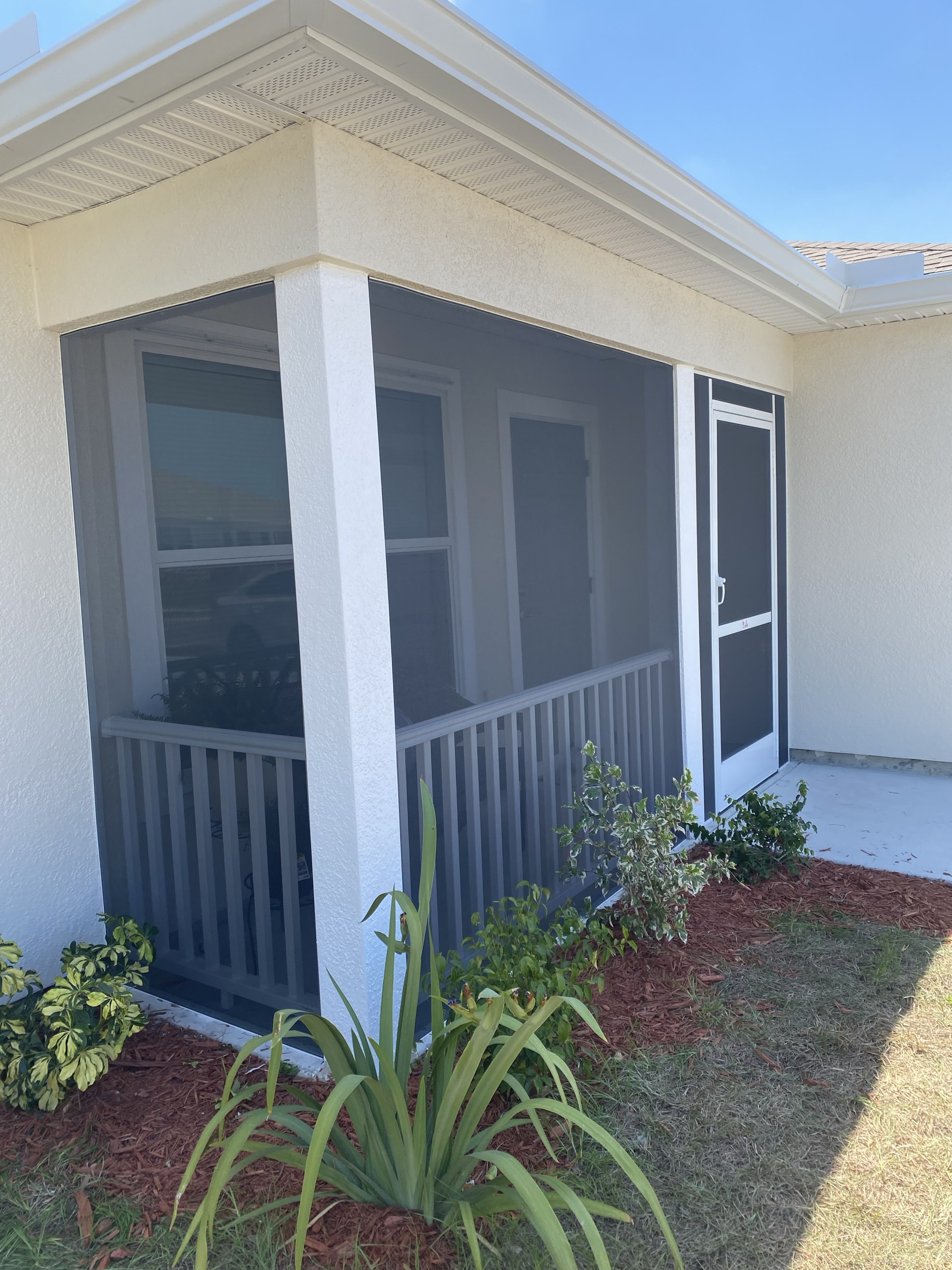 Custom Front Entry — Pool Cage Revival